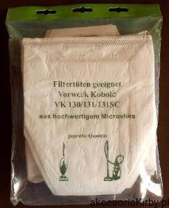 Worki z mikrowłókniny do Vorwerk Kobold VK 130/131 6 szt