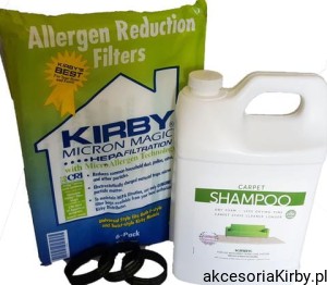 Szampon KIRBY 1 galon, worki ,3 paski